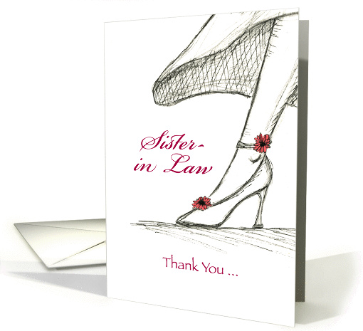 Sister-in-Law ,Thank you for being my Maid of Honor card (933086)