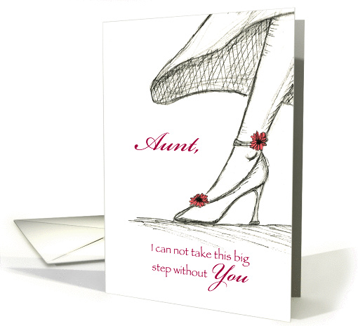 Aunt, Please be my Matron of Honor card (933250)