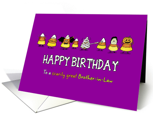 Humorous Halloween - Birthday for Brother-in-Law - Candy... (934846)