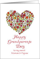 Happy Grandparents Day - to my sweet Mamaw and Papaw card