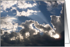Storm Breaking, sky, clouds and sunrays card