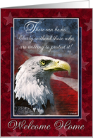 Military Welcome Home Card - Support Our Troops - Liberty card