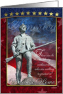 Military Welcome Home Card - Support Our Troops - Minuteman card