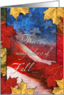 Military Thanksgiving - Support Our Troops - Fall Colors card