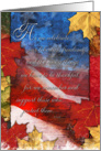 Military Thanksgiving - Support Our Troops - Celebration card