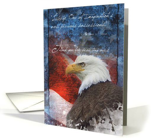 Troop Support Greeting Card - Our Liberty card (636826)