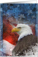 Troop Support Greeting Card - Bald Eagle Blank Note card