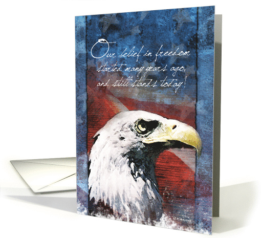 Troop Support Greeting Card - Our belief in Freedom card (636864)