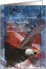 Troop Support Greeting Card - Freedom Eagle card