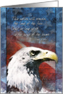 Troop Support Greeting Card - Land of the Free Eagle card