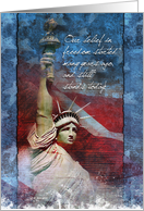 Independance Day Greeting Card - Belief in Freedom card