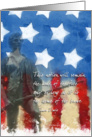 Minuteman Troop Support Greeting Card - Land of the Free card