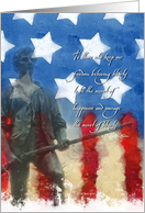 Minuteman Troop Support Greeting Card - Liberty card