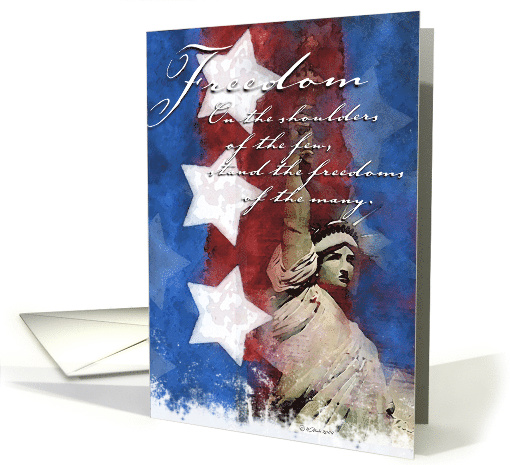 Troop Support Greeting Card - Freedom card (640062)