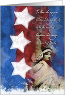 Troop Support Liberty Stars - Liberty card