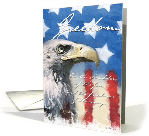 Bald Eagle Troop Support - Freedom card (640588)