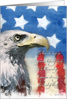 Bald Eagle Troop Support - Liberty card