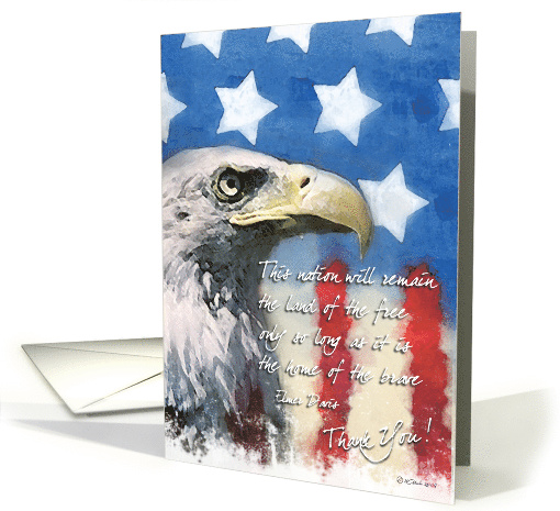 Bald Eagle Troop Support - Land of the Free card (640590)