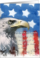 Bald Eagle Troop Support - Land of the Free card