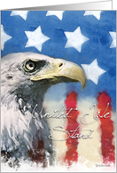Bald Eagle Troop Support - United We Stand card