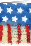 Painted Flag Troop Support - Land of the Free card