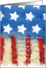 Painted Flag Troop Support - Land of the Free card