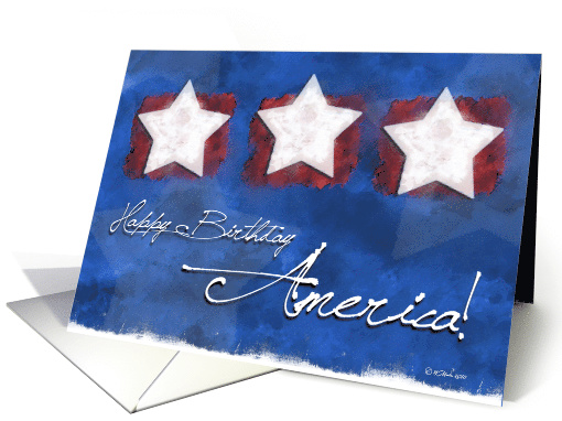 Support our Troops Stars for Independence Day card (789306)