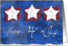 Patriotic Stars for Fourth of July card