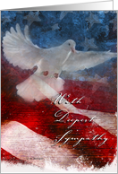 Sympathy Card - Support Our Troops card