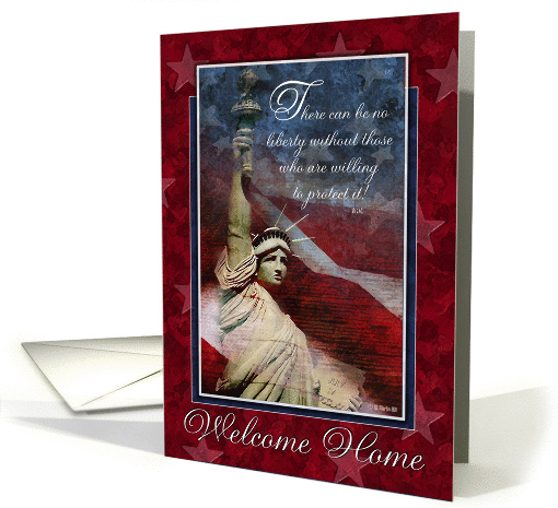 Military Welcome Home Card - Support Our Troops Liberty card (918835)