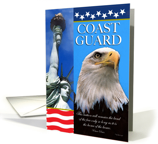 Coast Guard - Support Our Troops card (919391)
