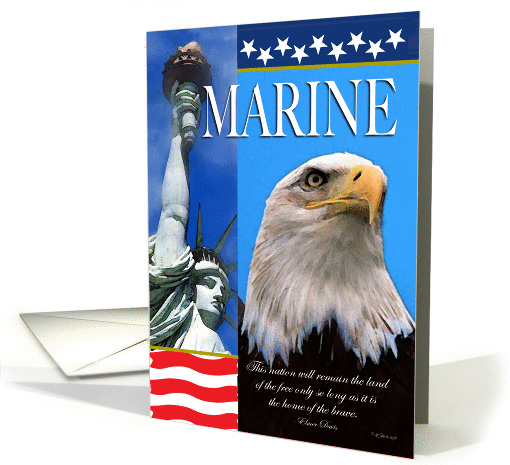 Marine Support Our Troops card (919392)