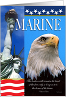 Marine Support Our Troops Card