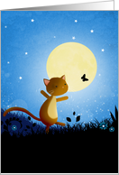 Follow your Dreams, Cat in Moonlight card