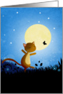 Follow your Dreams, Cat in Moonlight card