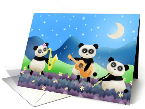 The travelling panda band card (637627)