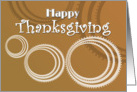 Happy Thanksgiving - Fun and Mod Circle patterns card