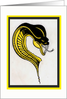 Yellow and Black Cobra card