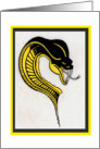 Yellow and Black Cobra card