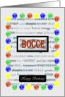 Bocce Theme card, Happy Birthday card