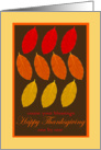 Happy Thanksgiving - Count Your Blessings - Colorful leaves card