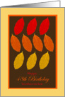 48th Birthday for Brother-in-law, fall foliage card