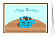 Happy Birthday - Word’s Best Grandpa Mug card