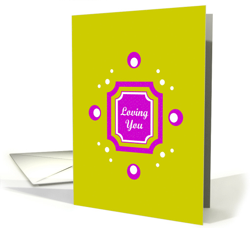Loving You - Happy Anniversary - graphic modern design card (764184)