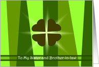 Luck O’ The Irish, to my Sister and Brother-in-law card