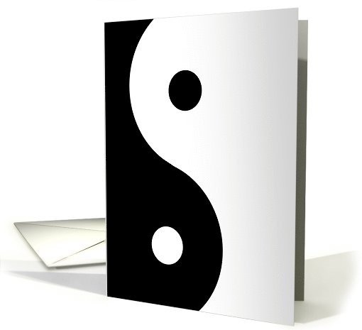 Yin Yang Symbol card (781607)