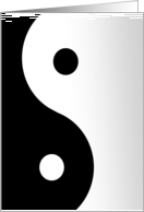 Yin Yang Symbol card