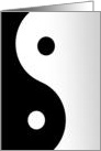 Yin Yang Symbol card