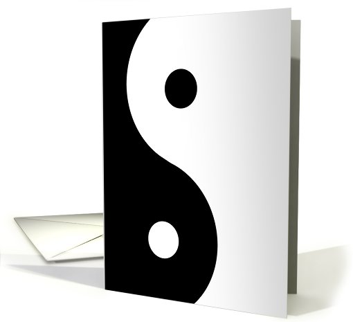 Yin Yang Symbol Anniversary - Wife card (781636)