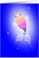 Magical fish card